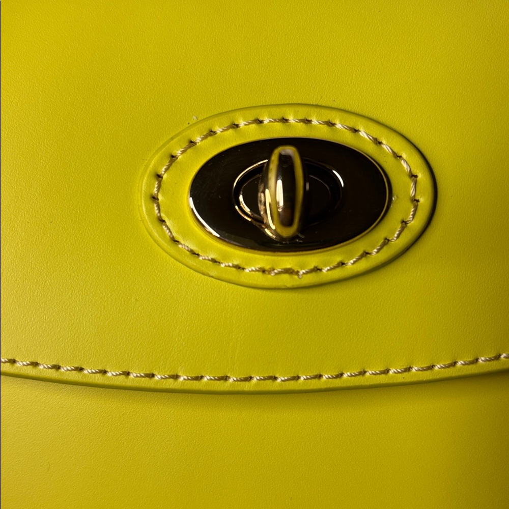 Dooney & Bourke Yellow Crossbody Bag with Crystal Swan Charm - Picture 7 of 14